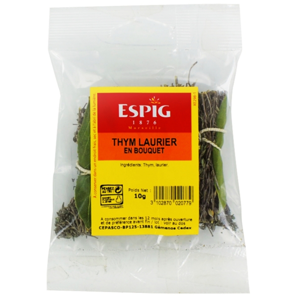 Thyme and laurel aromatic herbs 10g