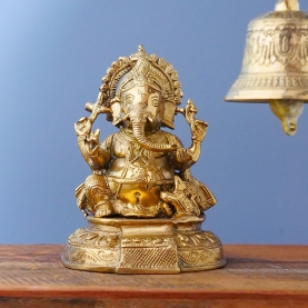 Ganesh statue en laiton