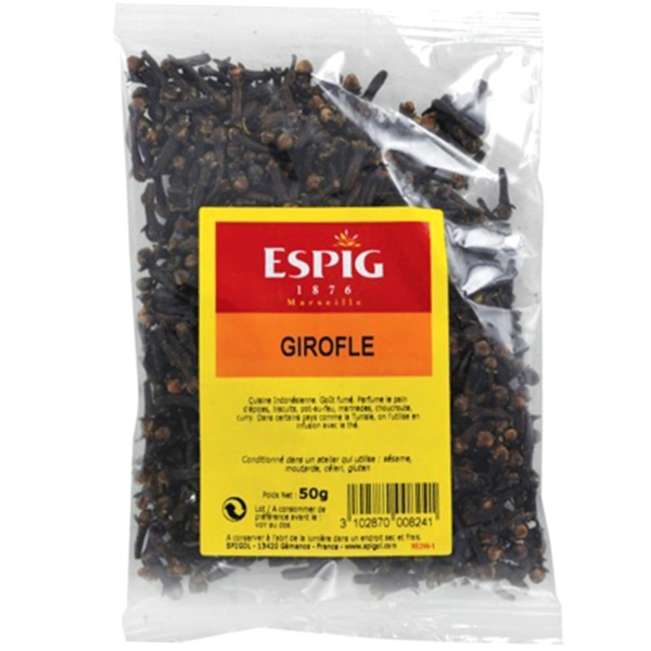 Girofle entier Clous de girofle Cuisine indienne 50g