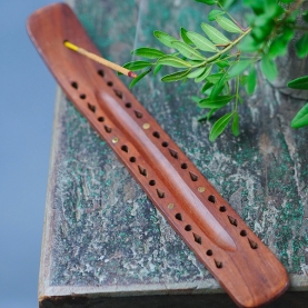 Indian Incense stick wooden stand carved