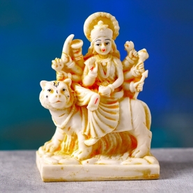 Indian hindu goddess Durga temple statue