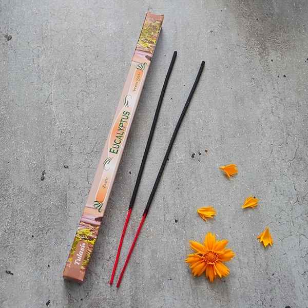 Indian Incense sticks Tulasi Eucalyptus 10g