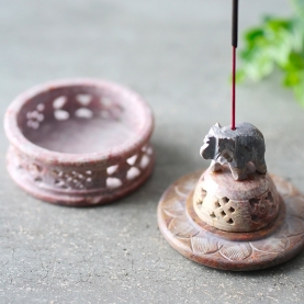 Porte-encens indien artisanal