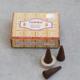 Indian dhoop cone Sandalwwod incense Goloka