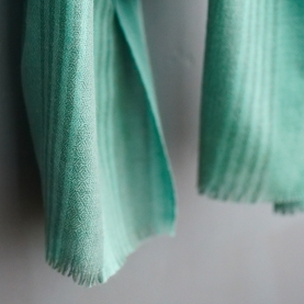 Indian cashmere woolen scarf diamond green