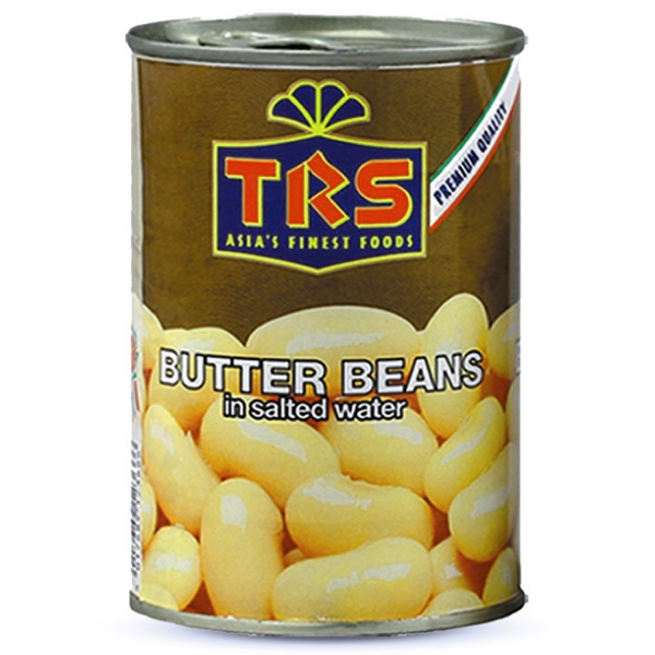 Boiled butter beans in salted water 400g