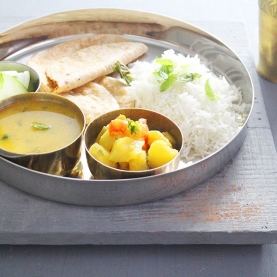Thali Indian stainless steel plate Ø27