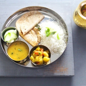 Thali Indian stainless steel plate Ø27