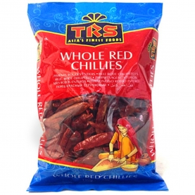 Indian whole red chillies