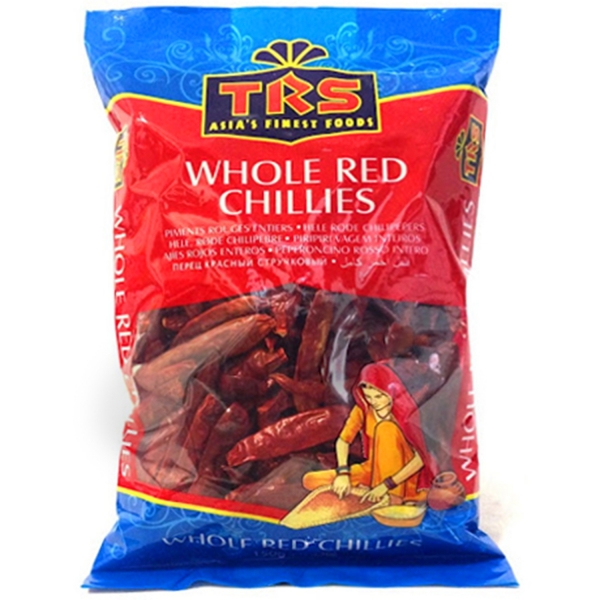 Indian whole red chillies