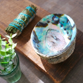 Abalone shell incense holder
