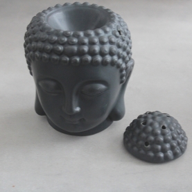 Diffuseur d'huiles essentielles tête de Bouddha noir