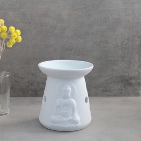 Diffuseur d'huiles essentielles Bouddha blanc