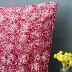 Housse de coussin artisanale