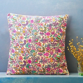 Indian cushion cover Kantha pink L40