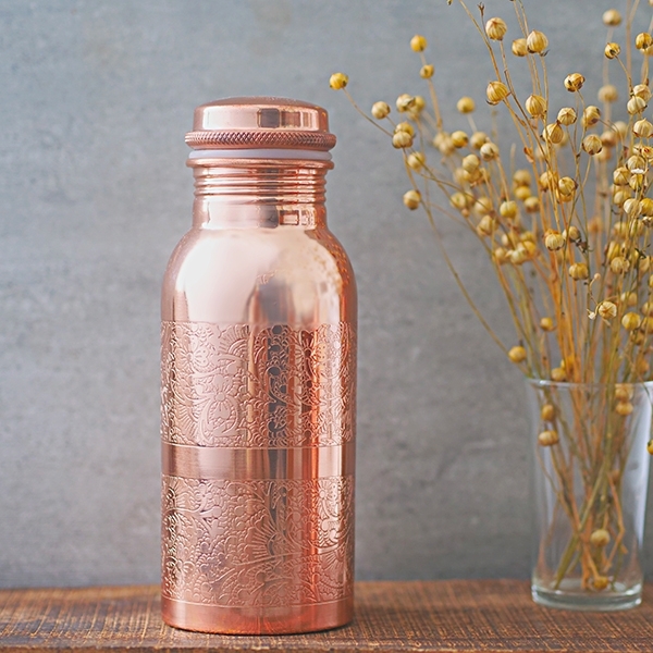 Indian copper bottle engraved 500ml