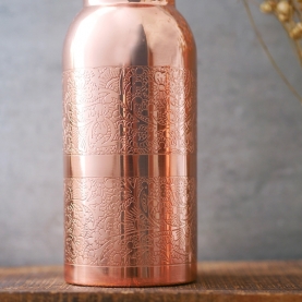 Indian copper bottle engraved 500ml