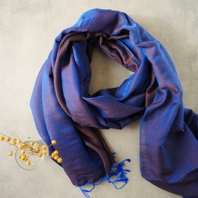 Nepalese handcrafted scarf Chakra indigo