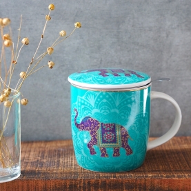 Infuser tea mug Indian elephant 400ml