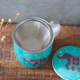 Infuser tea mug Indian elephant 400ml