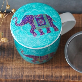 Infuser tea mug Indian elephant 400ml