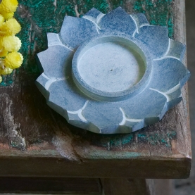 Indian candle holder and incense stand Lotus