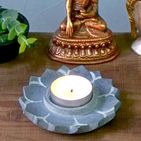 Indian candle holder and incense stand Lotus