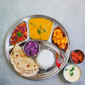 Thali Indian with sections Ø33