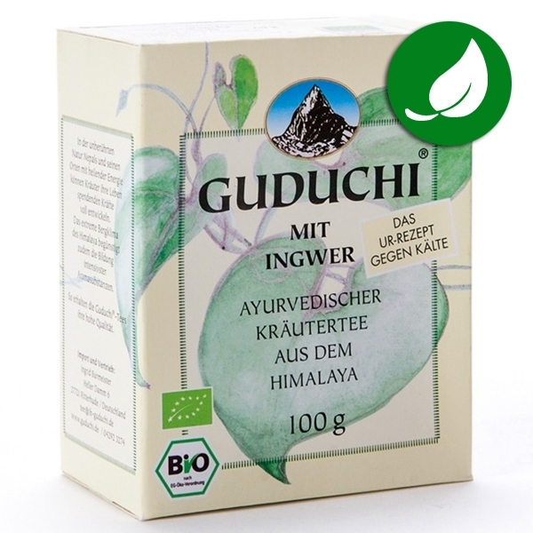 Organic Guduchi and ginger herbal tea loose 100g