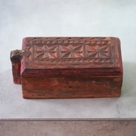 Indian wooden handcrafted antique badian box