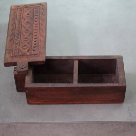 Indian wooden handicraft antique spice box