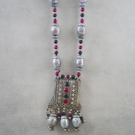 Indian jewelry set ethnic design black and red