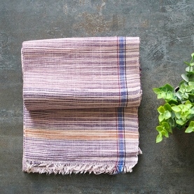 Indian Khadi handcrafted towel purple color