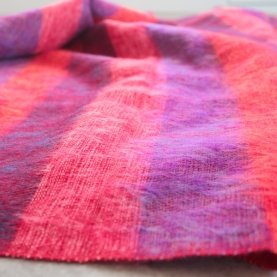 Nepalese meditation shawl purple and red