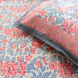 Drap de lit indien avec taies