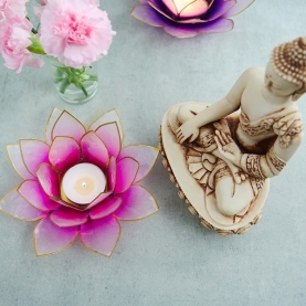 Bougeoir Lotus indien