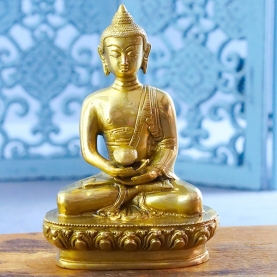Statue indienne en laiton Bouddha