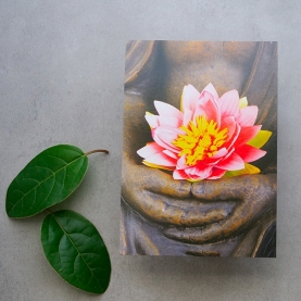 Sustainable postcard Lotus