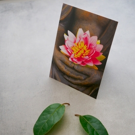 Sustainable postcard Lotus