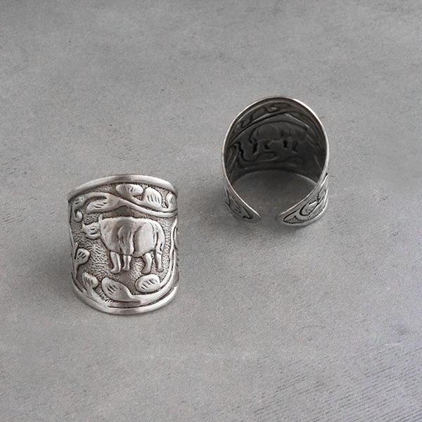 Bague homme online plate