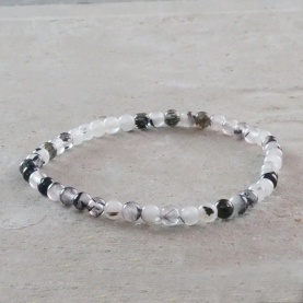 Bracelet pierres quartz tourmaline