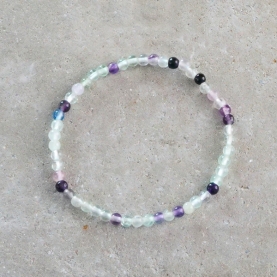 Bracelet with fluorite stones