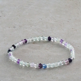 Bracelet with fluorite stones