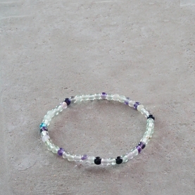 Bracelet with fluorite stones