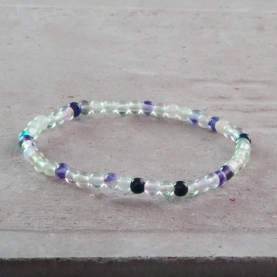 Bracelet avec pierres Fluorite