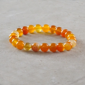 Bracelet with carnelian stones