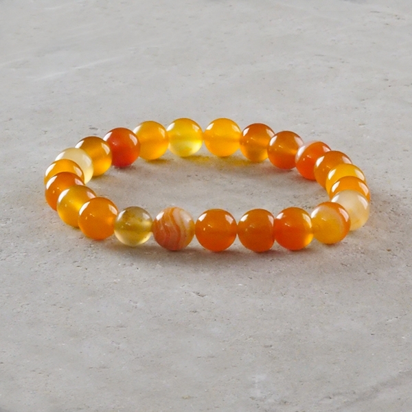 Bracelet with carnelian stones