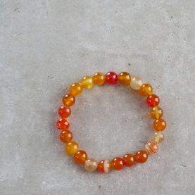 Bracelet with carnelian stones