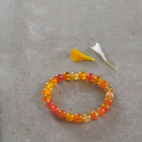 Bracelet with carnelian stones