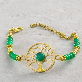 Bracelet Tree of life and Aventurine stones